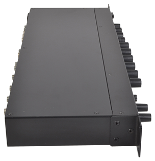 2 Zone Installation Mixer with 6 Stereo Inputs + 2 Mic Inputs